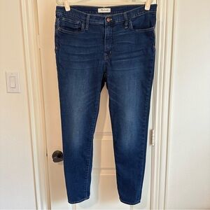 Madewell 9” Mid Rise Skinny Jeans 32